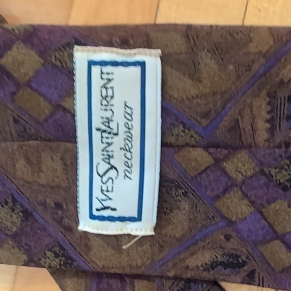 YSL Yves Saint Laurent vintage silk tie - Picture 3 of 5